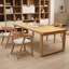 Bureau rectangulaire en bois massif Burlywood-909334893