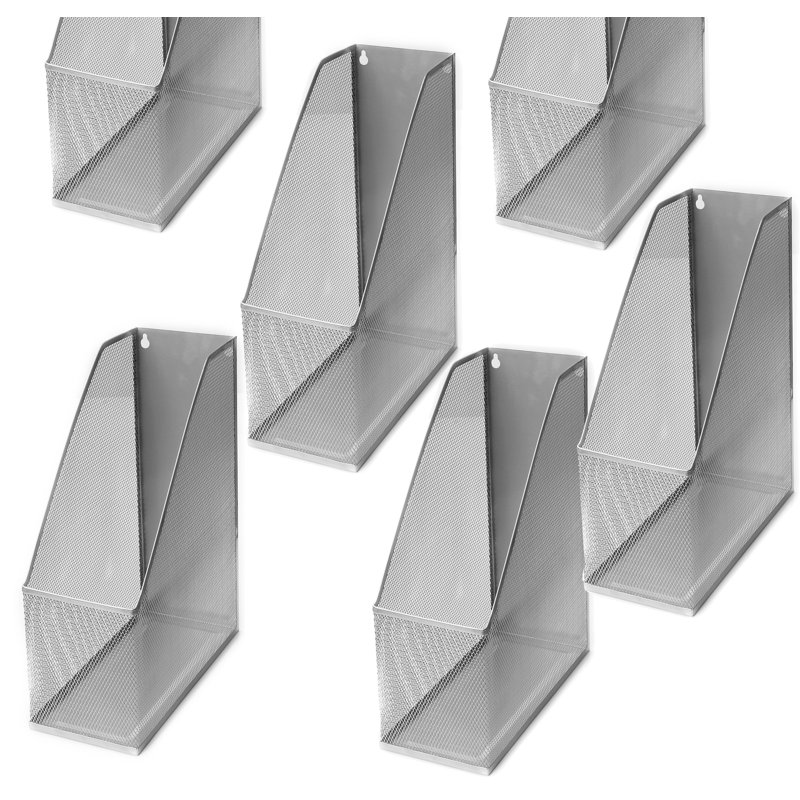 Farrell Mesh Desk Organizer Set, Silver