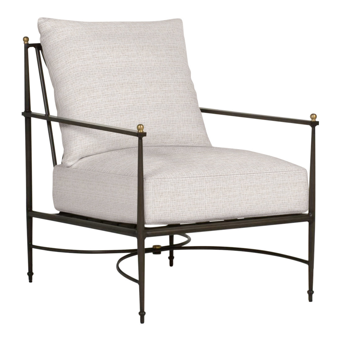 Roma Sunbrella® Patio Lounge Chair, No Welt, Perigold IceBreaker White Sands