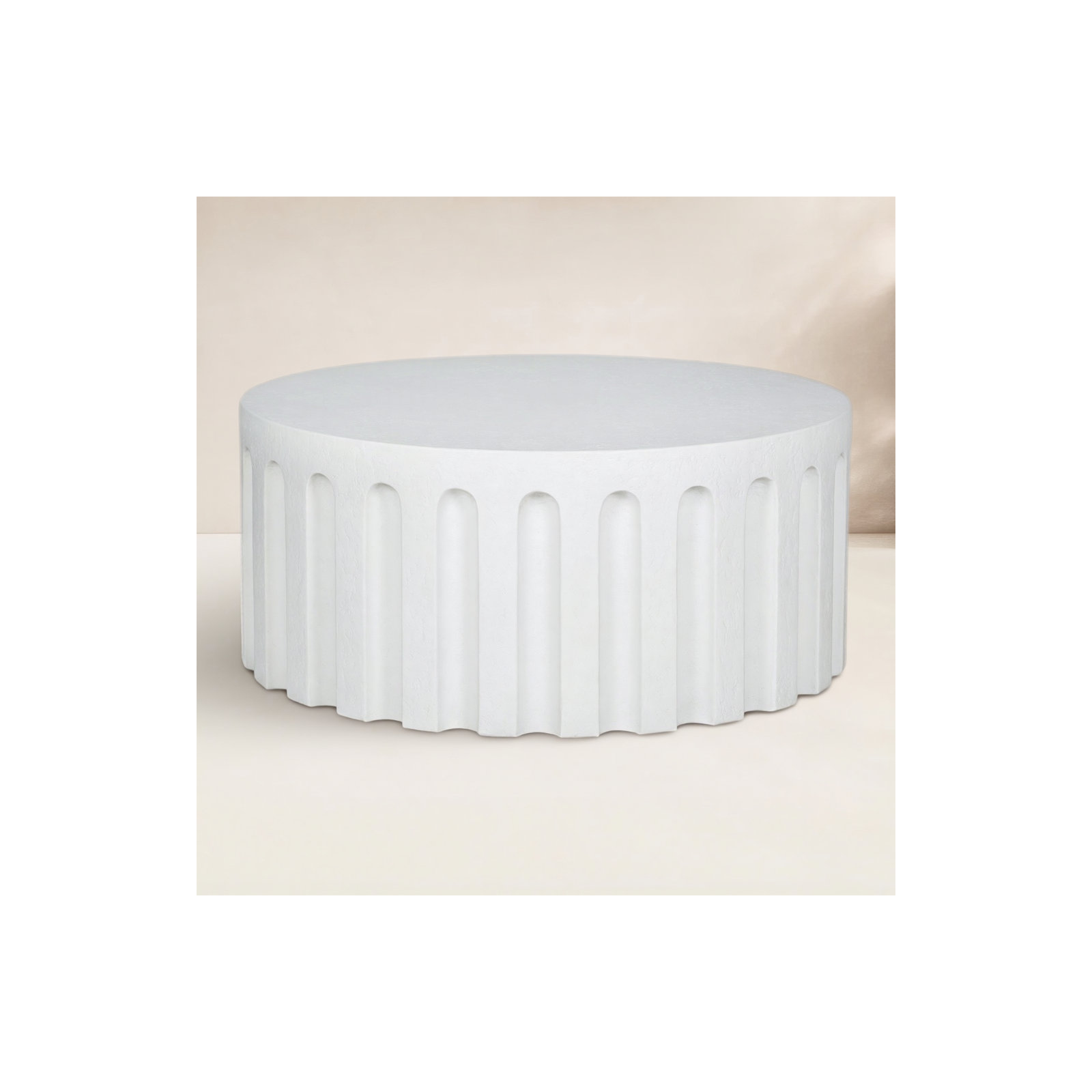 Partlow 38'' Concrete Outdoor Coffee Table