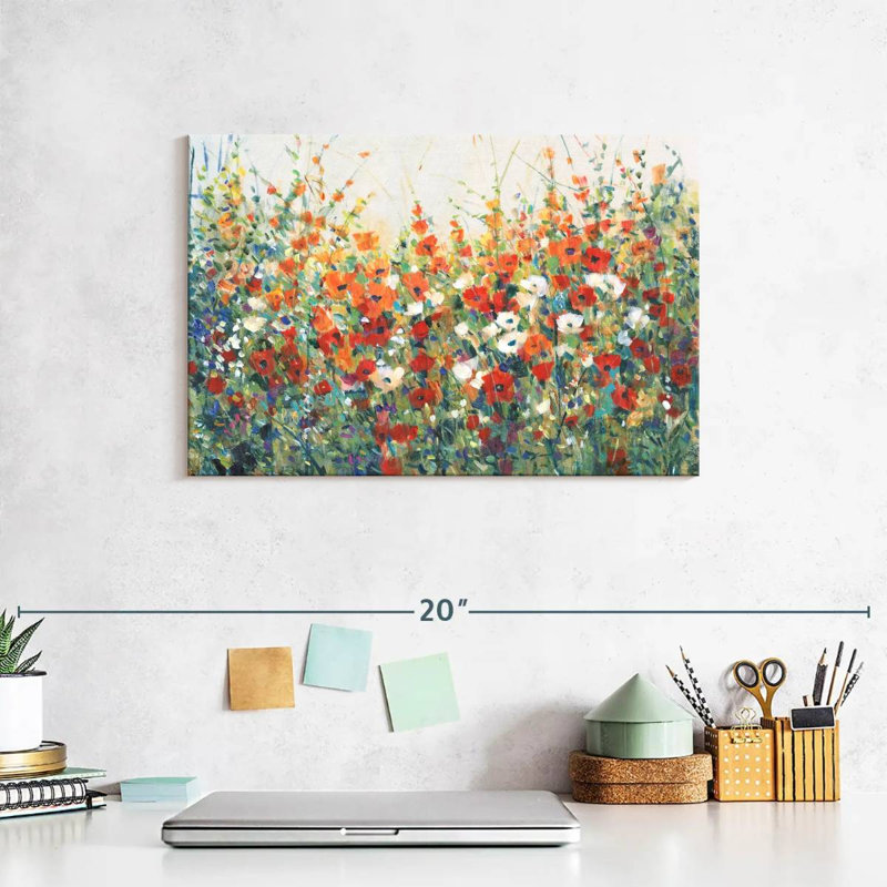 Garden In Bloom I Canvas Print, 12" H x 8" W x 1" D