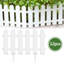 12 pièces de clôture en plastique pour jardin