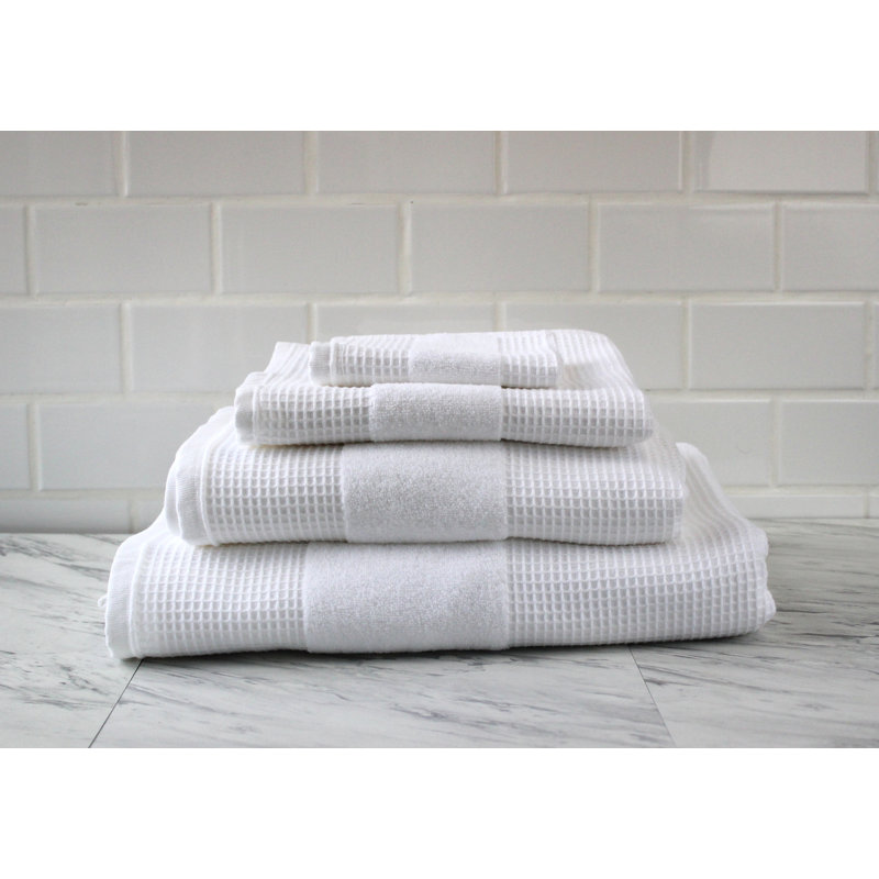 100% Cotton Midweight Waffle Mulit-Size Set, White