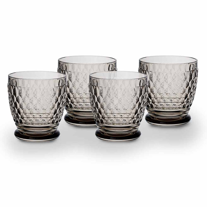 Villeroy & Boch Boston Double Old-Fashioned Glass, 11 oz, Smoke