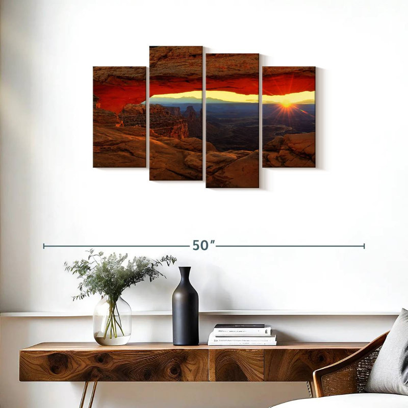 Alvord Mesa Arch Sunburst, H 22 po x l 36 po