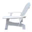 Chaise Adirondack d'extérieur ou d'intérieur en bois avec un trou pour tenir le parasol sur l'accoudoir