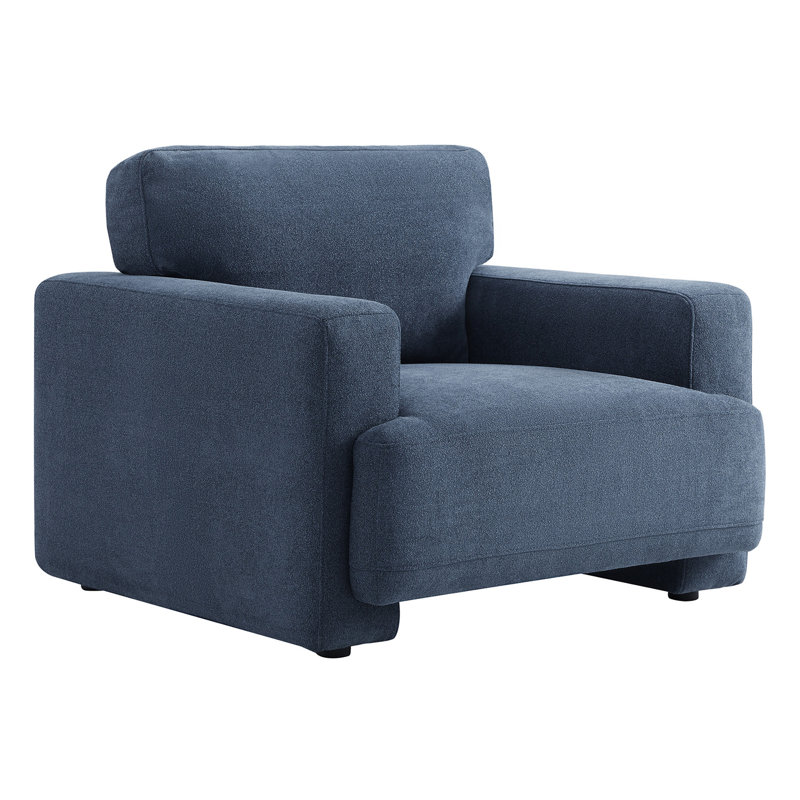 Fauteuil surdimensionné rembourré 42 po Ives, Élite indigo