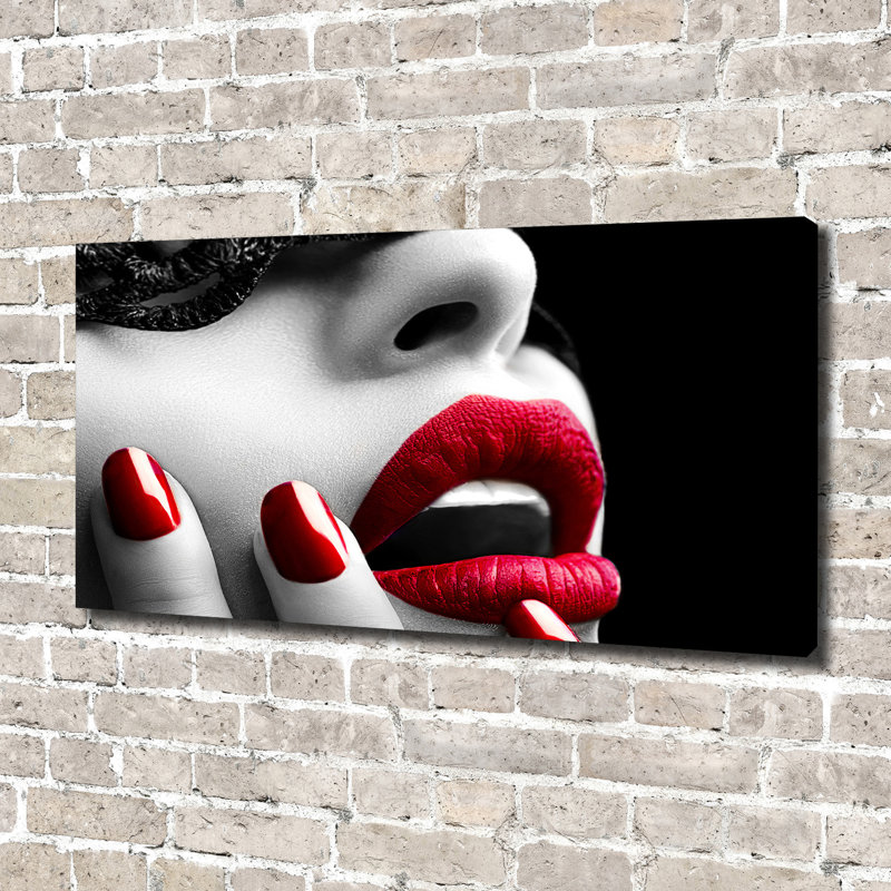 Lace Mask - Wrapped Canvas Print