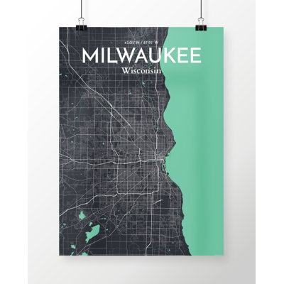 Milwaukee City Map - No Frame Print