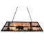 Luminaire suspendu géométrique pour table de billard à 9 lumières Old Forge