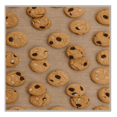 Washable Oatmeal raisin cookies Desserts Area Rug