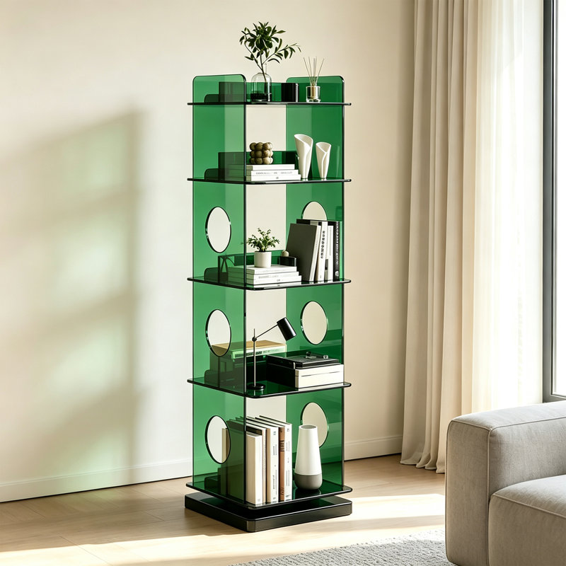 Tablette verticale verticale en acrylique, Green
