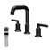 Karran 2-Handle Three Hole Widespread Bathroom Faucet with Matching Pop-up Drain