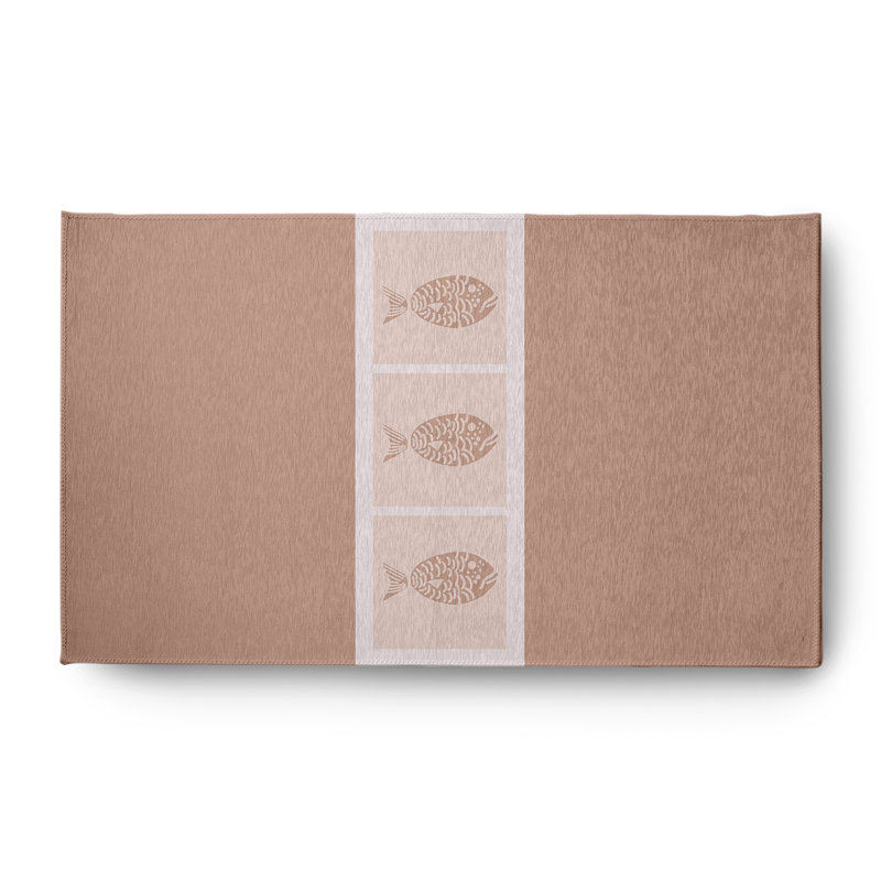 Tapis mauve intérieur / extérieur tissé à plat Marcotta, Rectangle 3 pi x 5 pi