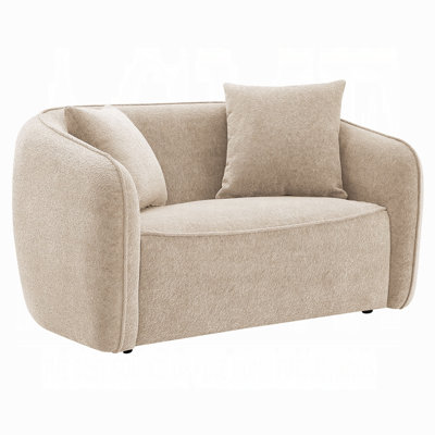 Keina 57'' Chenille Round Arms Loveseat
