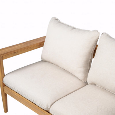 Causeuse d'extérieur en bois d'acacia