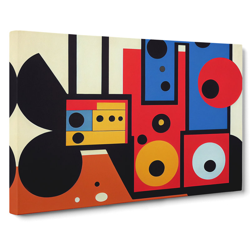 Boombox Abstract Vol.2 - Wrapped Canvas, 35cm H x 50cm W x 3cm D