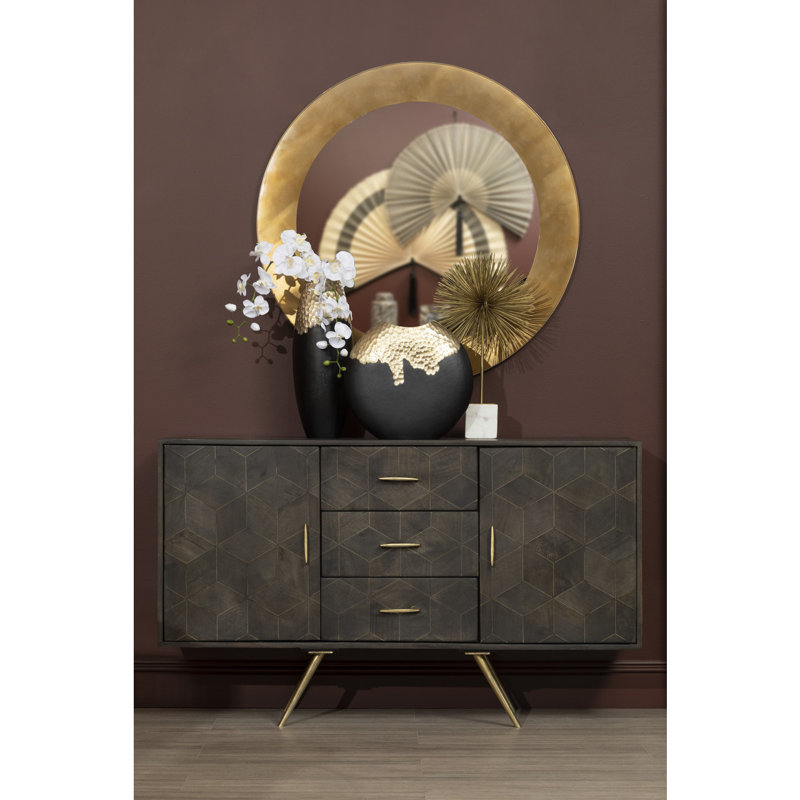 Isaas Metal Flat Wall Mirror