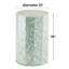 Table d'appoint en nacre bleue faite à la main Arsenault 13 po x 13 po x 19 po