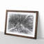 Road Through the Winter Forest Sketch - Picture Frame Graphic Art Print-56874858-56874859