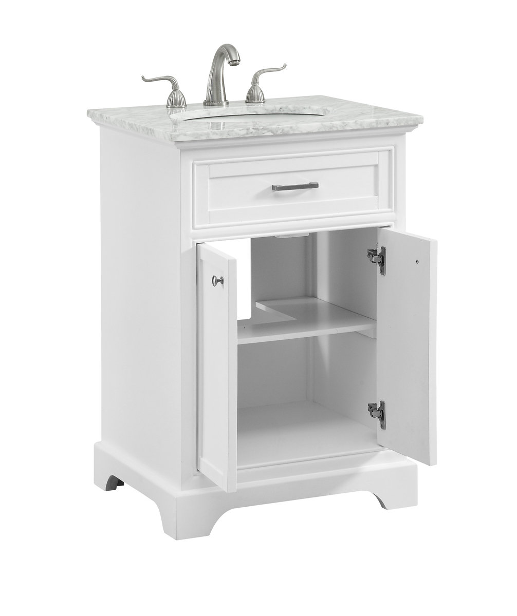 Hermes 24'' Single Bathroom Vanity, White