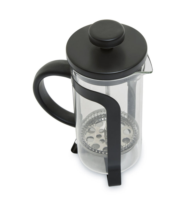 Akeala Matte White Cafetiere 350Ml, Black