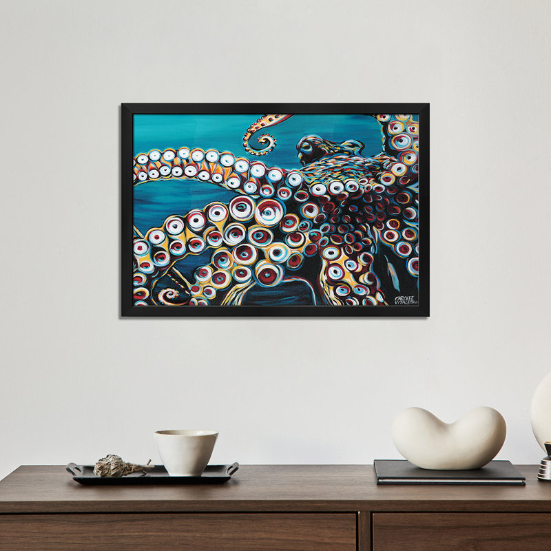 «Wild Octopus I» par Carolee Vitaletti, H 16 po x l 24 po