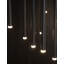 12 - Light Black LED Cluster Pendant