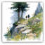 «Mountain Trail Hike», art mural sur toile tendue-293460458