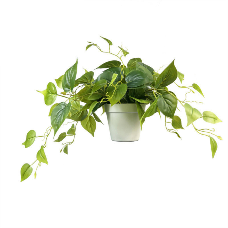 Plantes artificielles avec pot en plastique