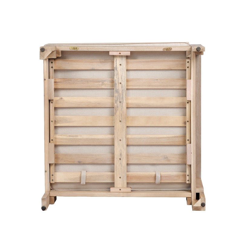 Canapé modulaire de patio avec coussins, Light White Frame/Sand Cushion
