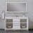 Feike 60'' Single Bathroom Vanity with Solid Surface Top-1118931191