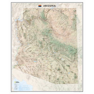 Arizona State Wall Map