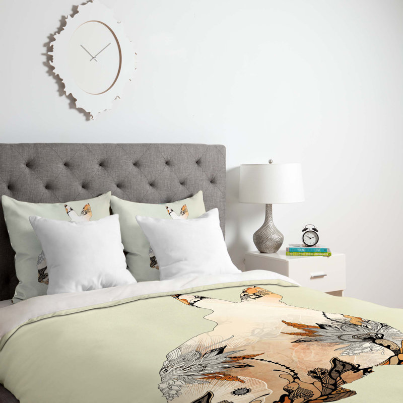 Housse de couette Little Rabbit, Housse de couette pour lit simple, Poids léger
