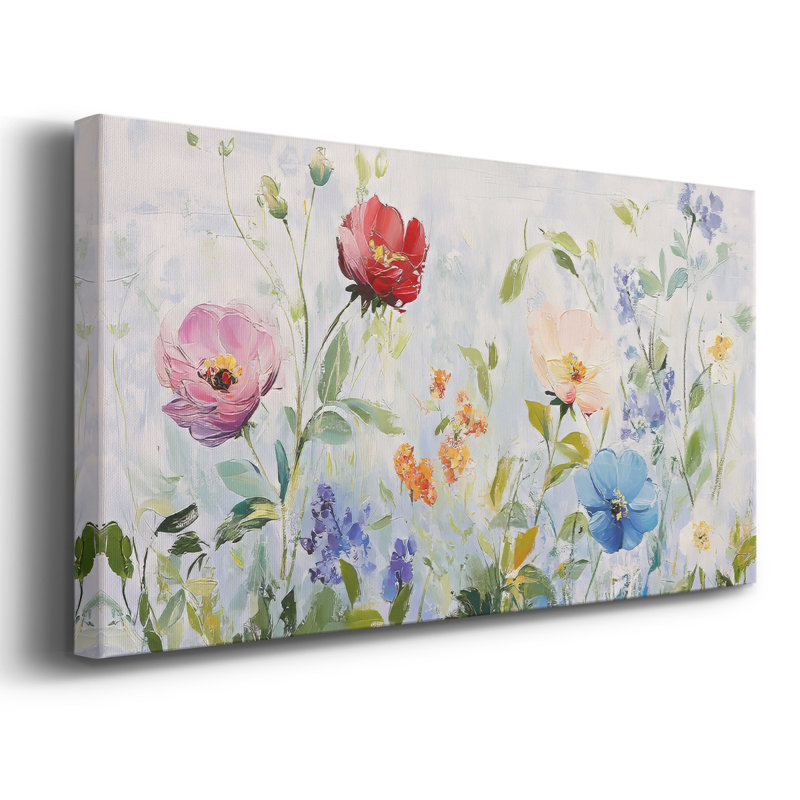 Botanical Series-CCCE - Toile tendue avec châssis tendue, prête à être accrochée, H 17 po x l 33 po, Doré