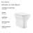 Carre Back-To-Wall Square Toilet Bowl-100354305