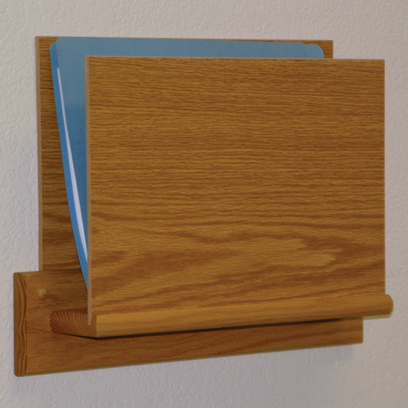 Porte-cartes simple ouvert, Chêne clair