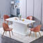 Chaise d'appoint rembourrée en velours Eurania-1191315542