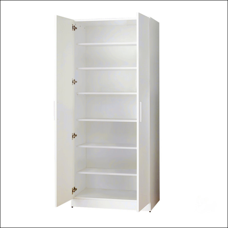 Armoire à chaussures haute avec six tablettes