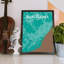 Barcelona City Map - No Frame Print-241305173