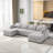Mynyr Corduroy Sectional-1063852761