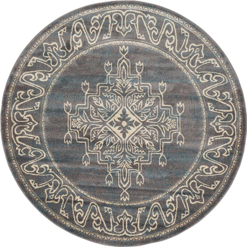 Oriental Indoor Rug, Round 8'