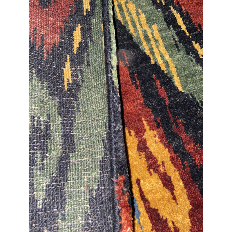 Ikat Area Rug, Rectangle 8' x 9'9"