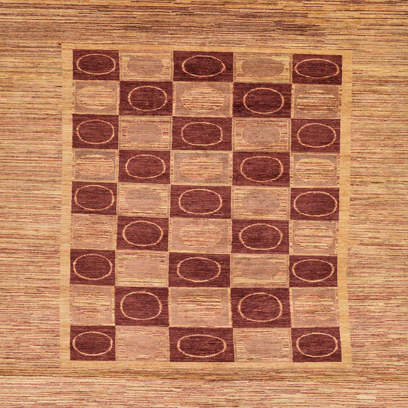 Tapis abstrait moderne 3, Carré 6 pi