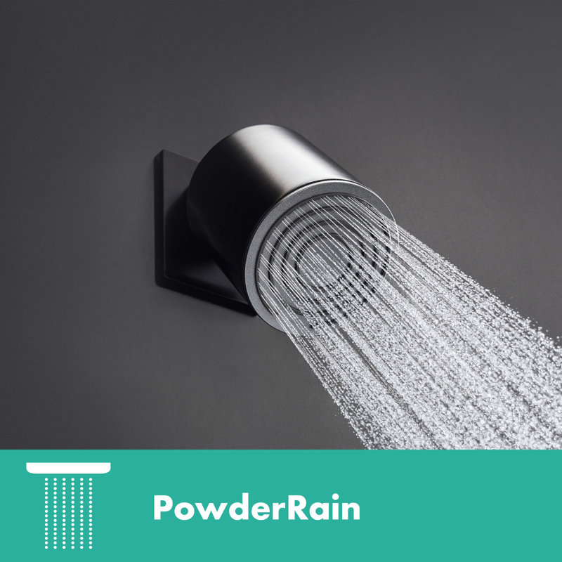 hansgrohe Pulsify S Showerhead 105 1-Jet, 2.5 GPM, Matte Black