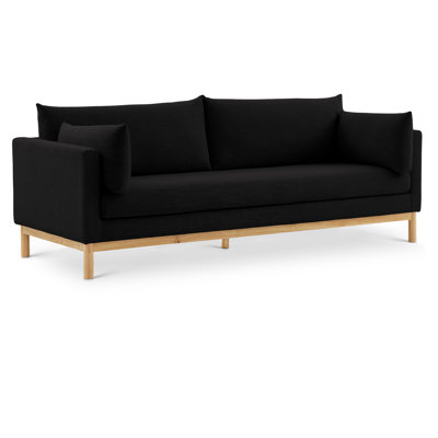 Canapé en tissu texturé 89,5 po Aldiana