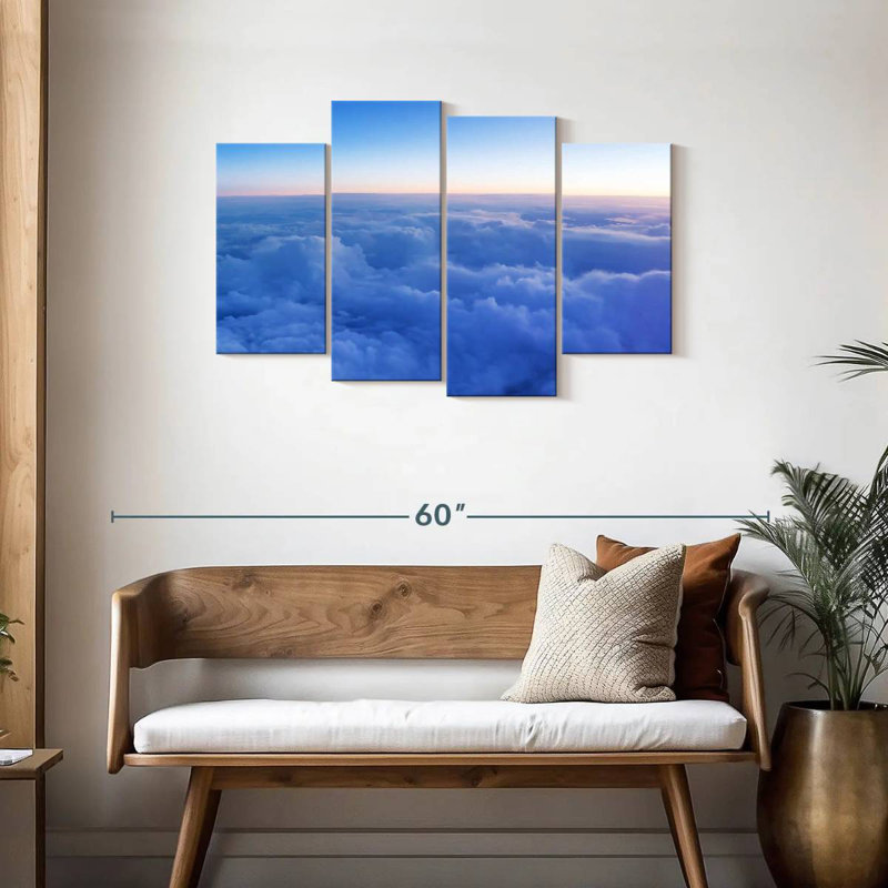 Alvord, ciel bleu, nuages, H 27 po x l 43 po