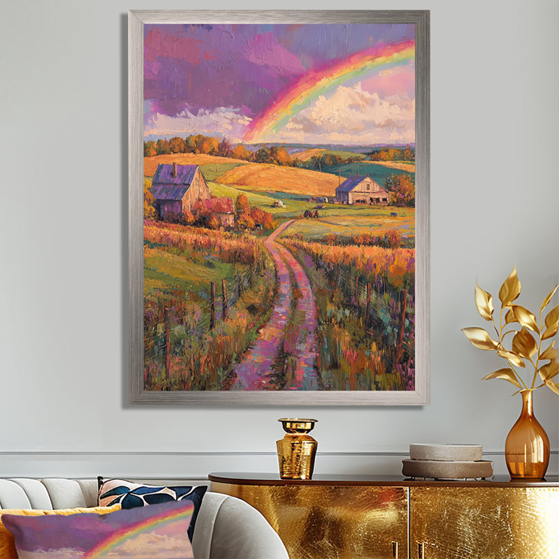 Doninic - paysages, reproduction d'art sur toile, H 40 po x l 30 po, Reproduction encadrée d'une seule photo, Argent argent