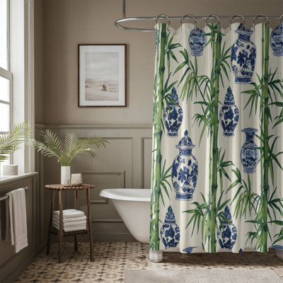 Bamboo Craftsmanship - Rideau de douche standard 1 pièce