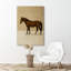 Impression d'art sur toile encadrée, "Brown Horse"-120747891-120747877-120747875